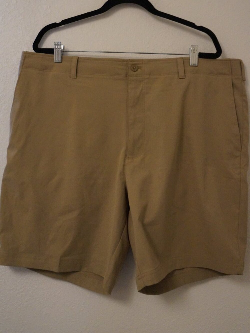 Nicklaus Shorts Mens 40 Tall Khaki Heather StayMotion Plus Stretch #061